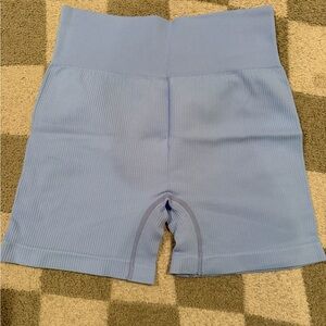 Women's OQQ Blue Biker Short